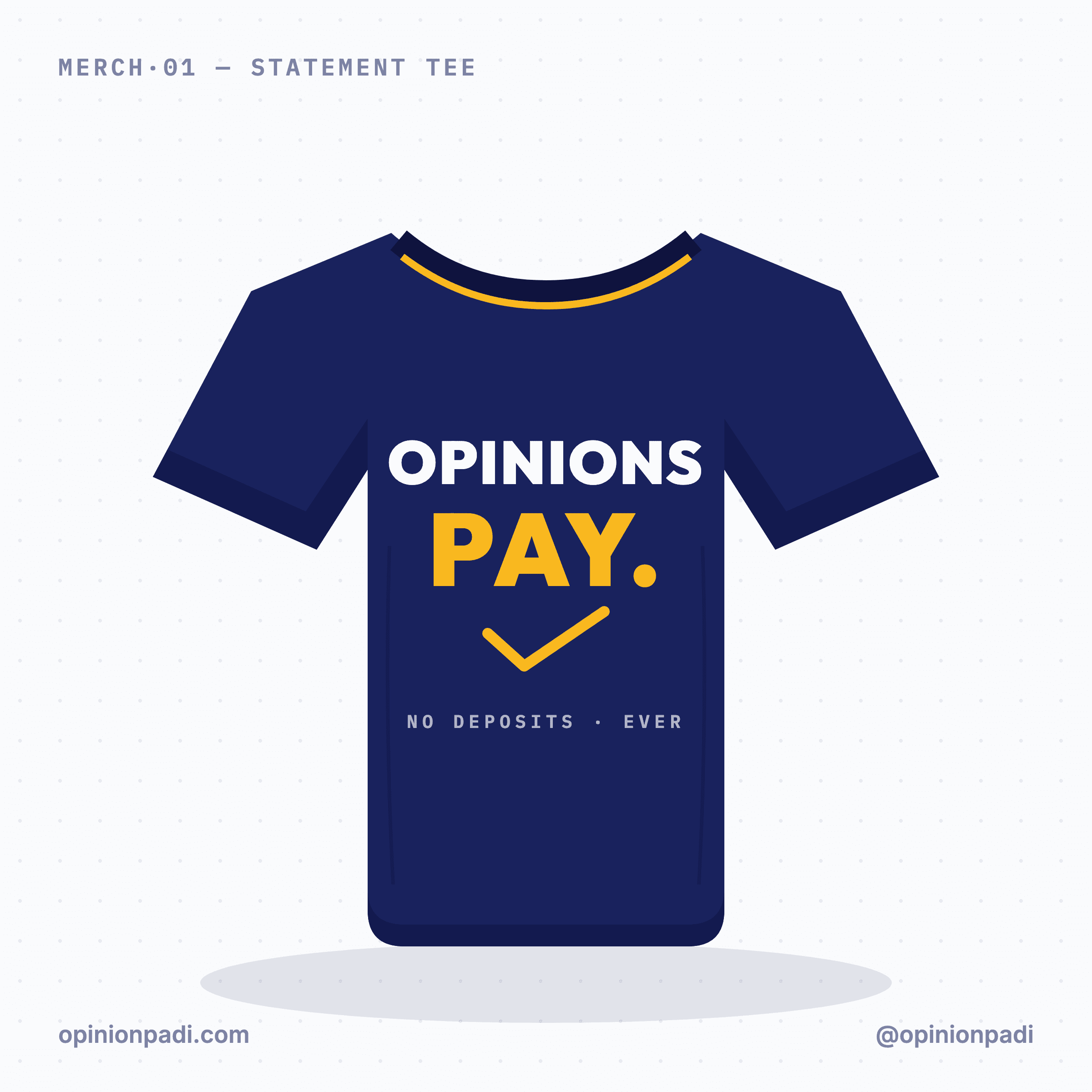 The Statement Tee mockup